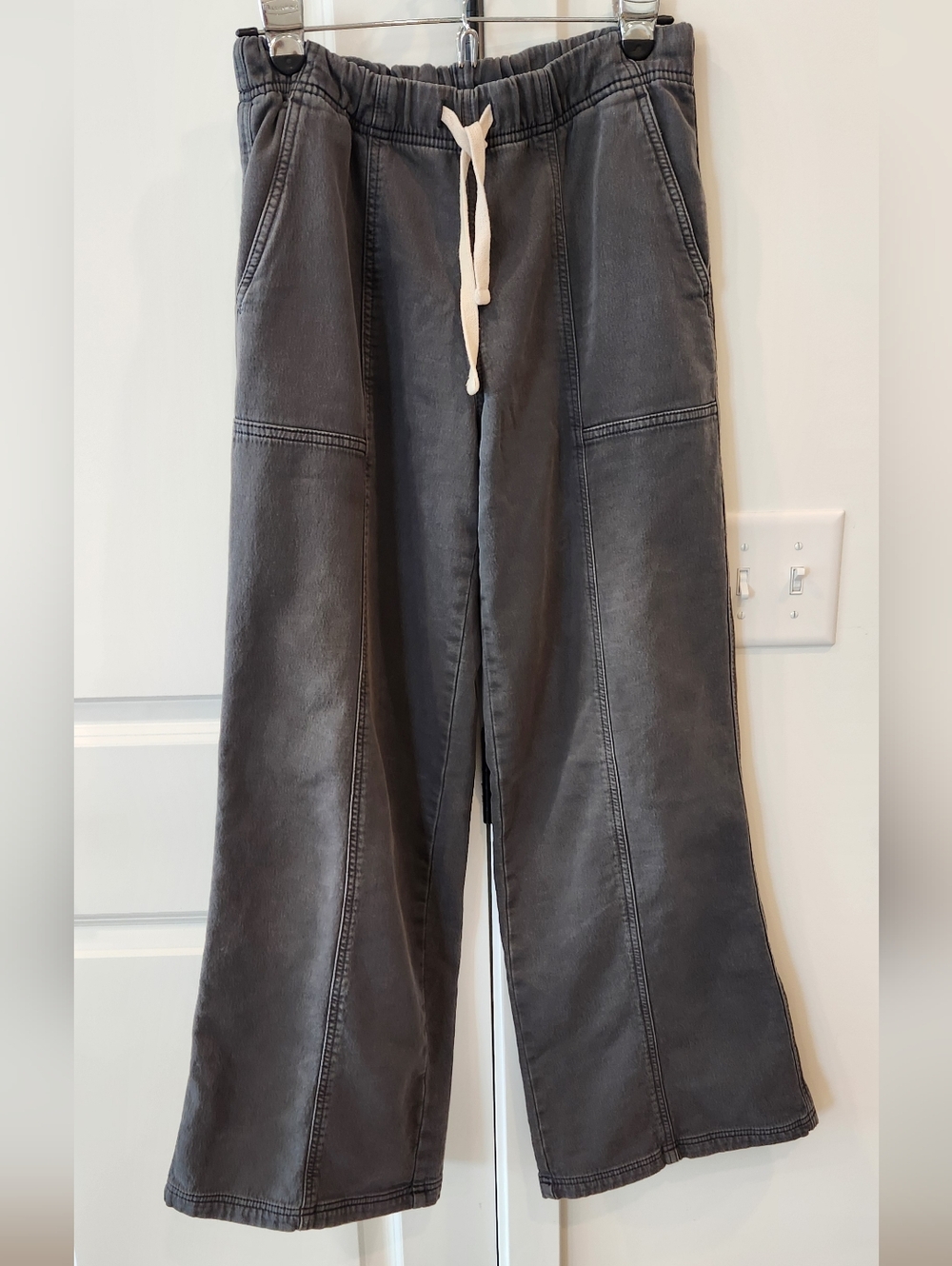 aerie gray casual drawstring pants